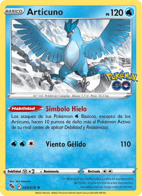 Articuno · Pokémon GO 024/78