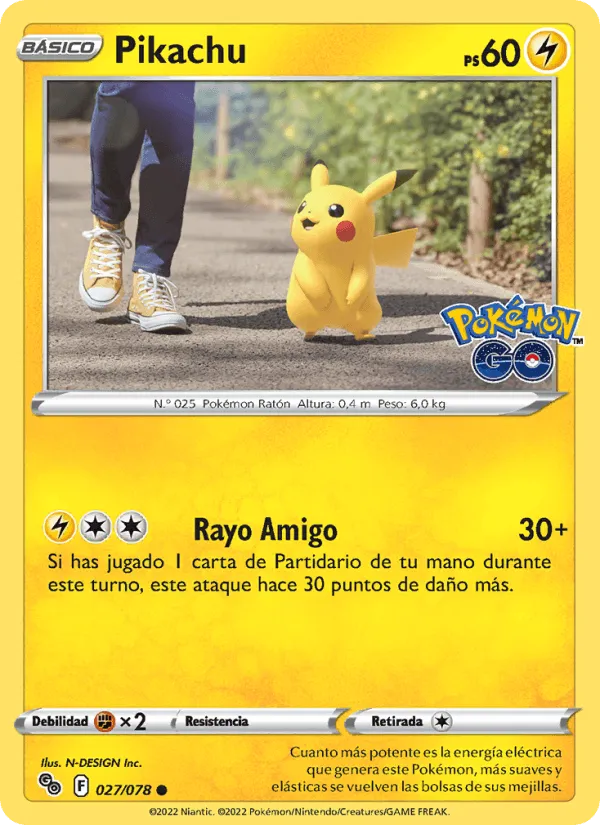 Pikachu · Pokémon GO 027/78