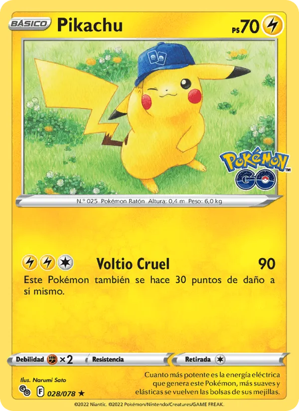 Pikachu · Pokémon GO 028/78