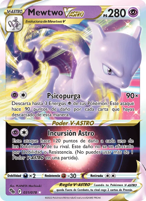 Mewtwo V-ASTRO · Pokémon GO 031/78