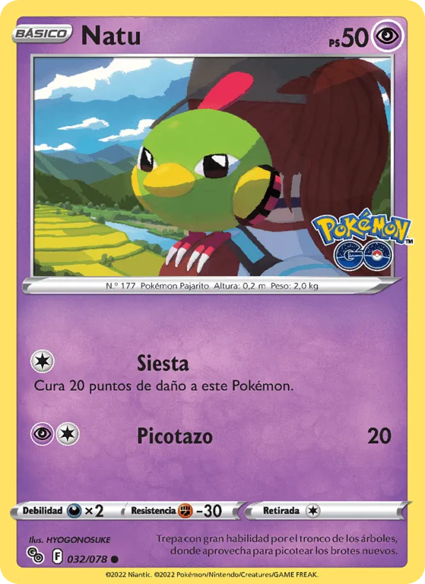 Natu · Pokémon GO 032/78