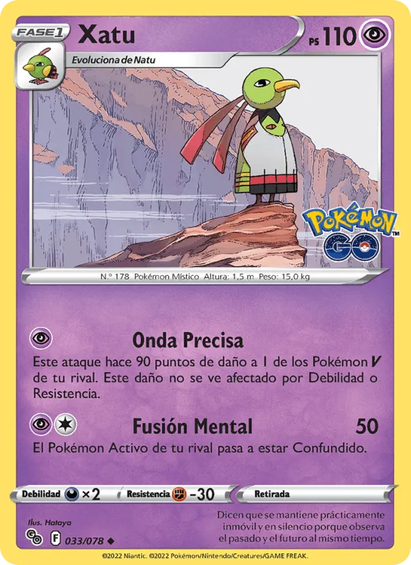Xatu · Pokémon GO 033/78