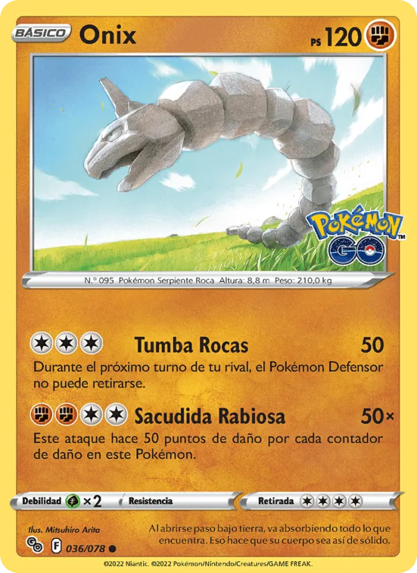 Onix · Pokémon GO 036/78