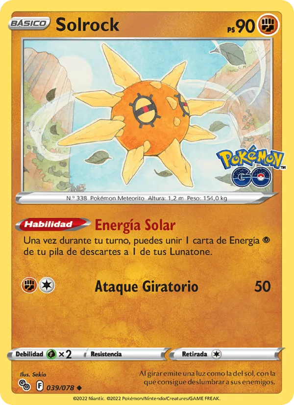 Solrock · Pokémon GO 039/78