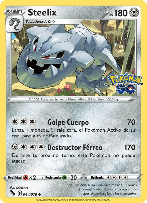 Steelix · Pokémon GO 044/78