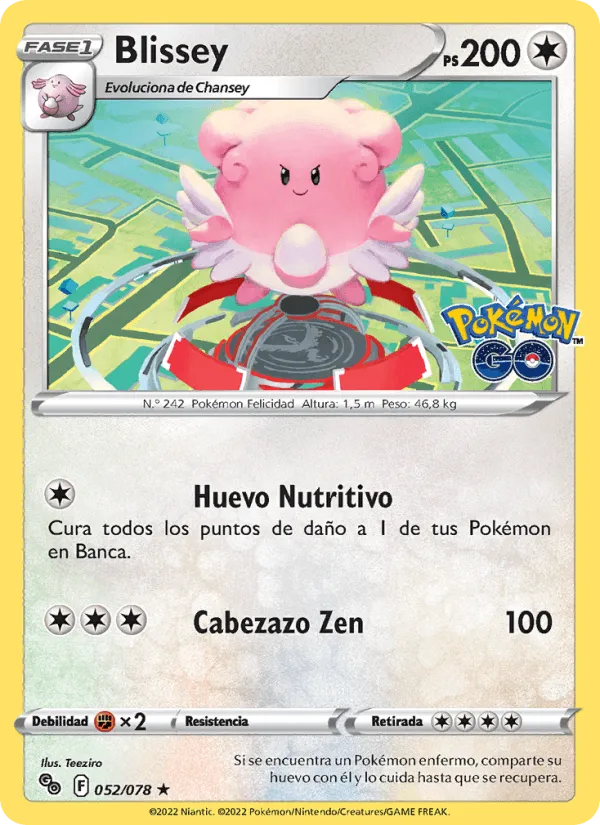 Blissey · Pokémon GO 052/78