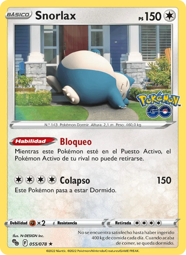 Snorlax · Pokémon GO 055/78