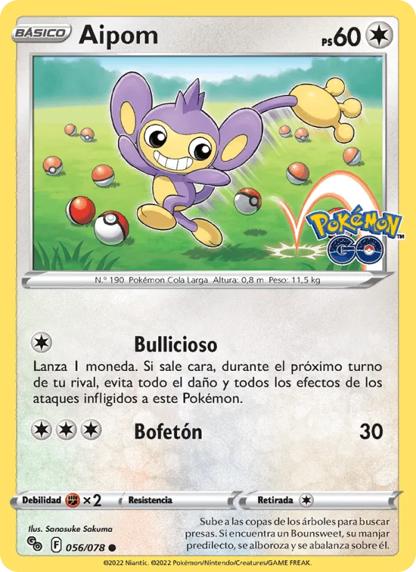 Aipom · Pokémon GO 056/78