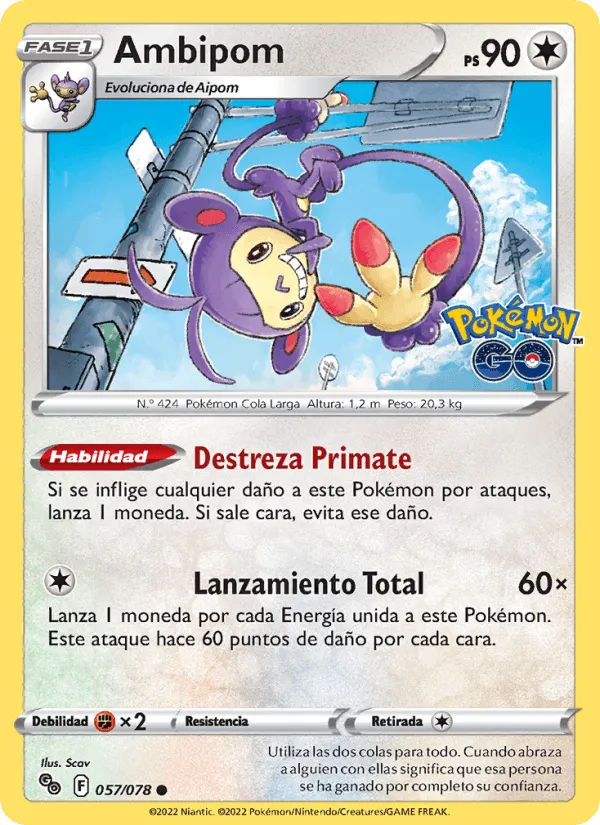 Ambipom · Pokémon GO 057/78