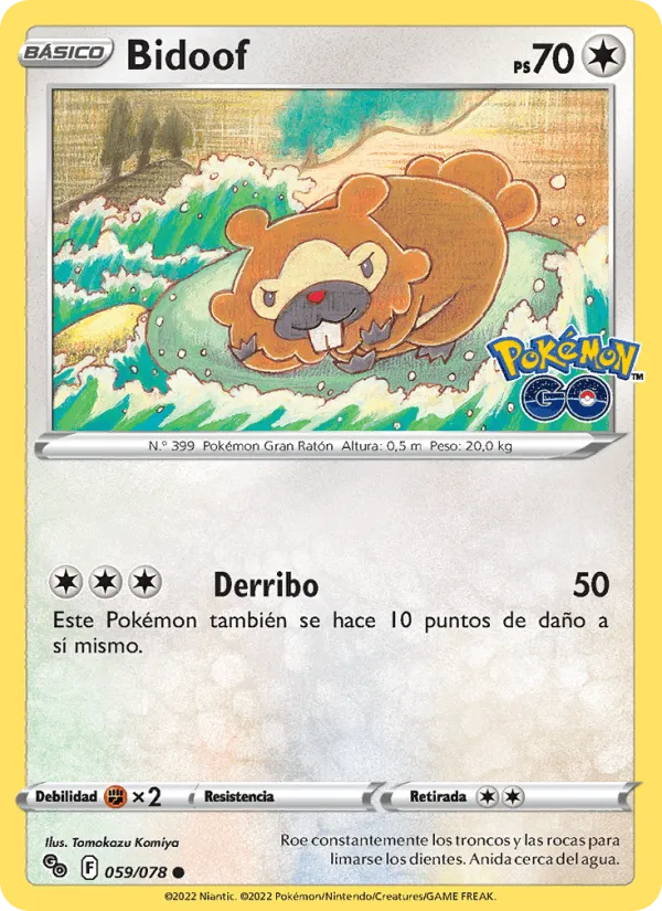 Bidoof · Pokémon GO 059/78
