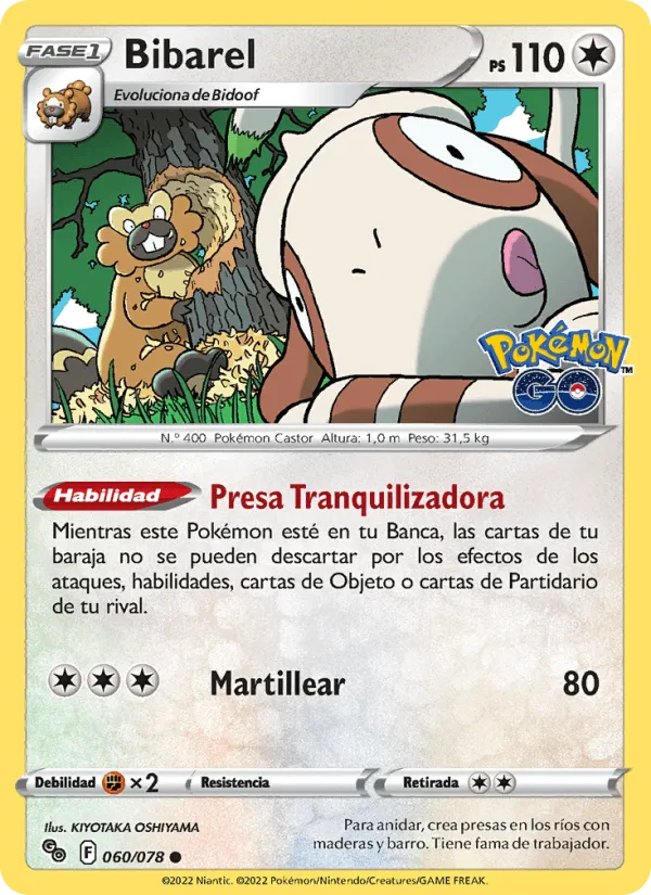 Bibarel · Pokémon GO 060/78