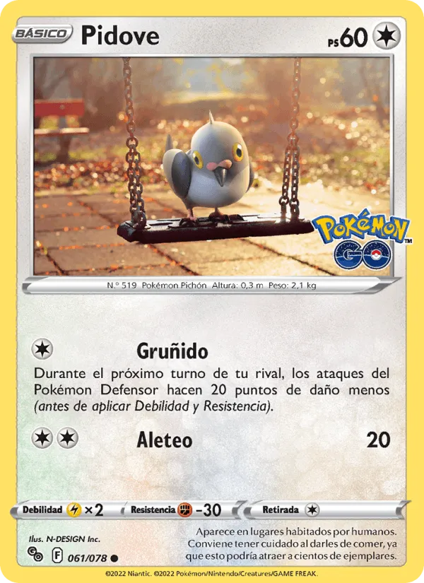 Pidove · Pokémon GO 061/78