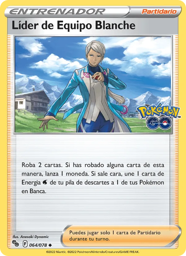 Líder de Equipo Blanche · Pokémon GO 064/78