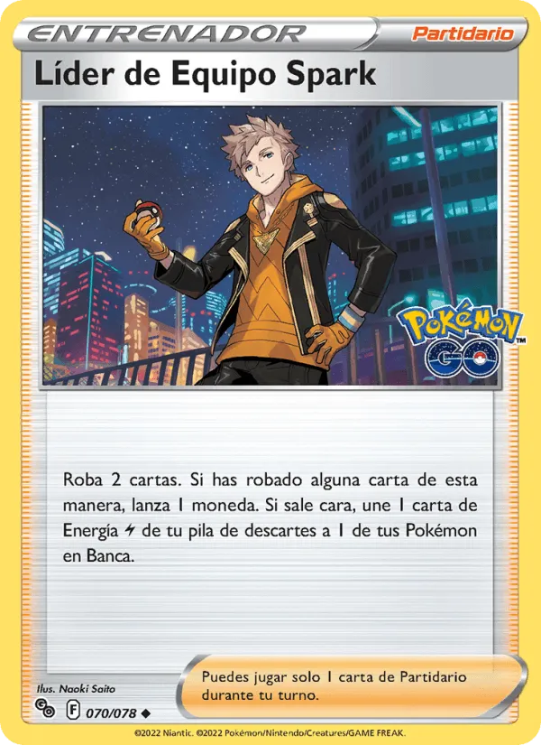 Líder de Equipo Spark · Pokémon GO 070/78
