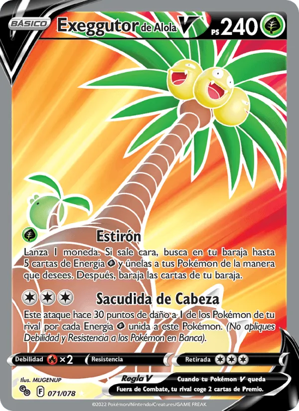 Exeggutor de Alola V · Pokémon GO 071/78