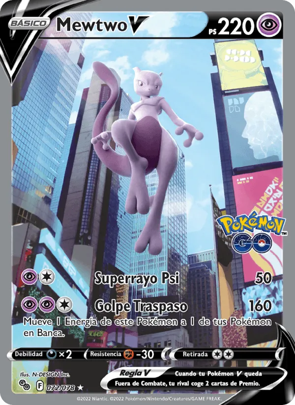 Mewtwo V · Pokémon GO 072/78