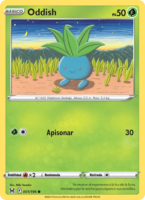 Oddish · Origen Perdido 001/196