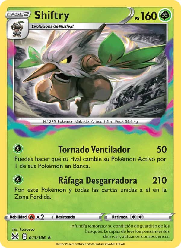 Shiftry · Origen Perdido 013/196