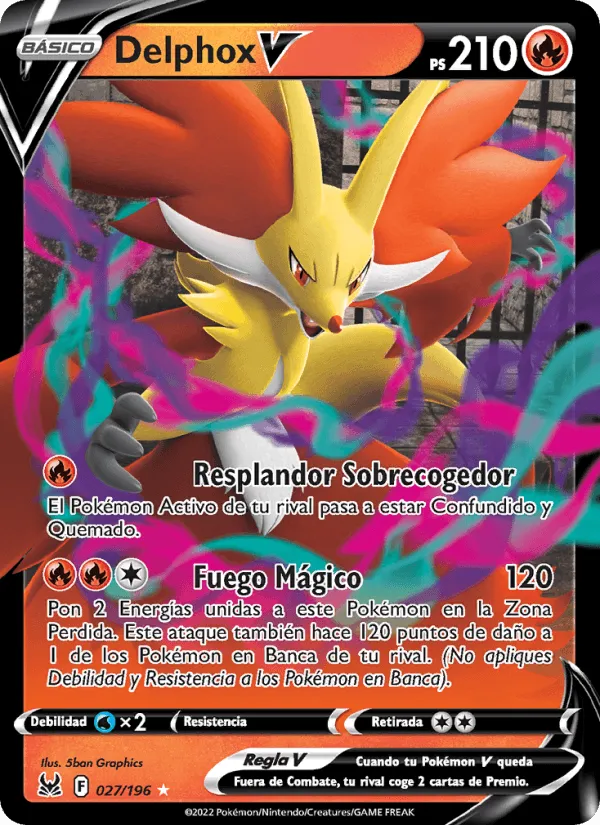 Delphox V · Origen Perdido 027/196