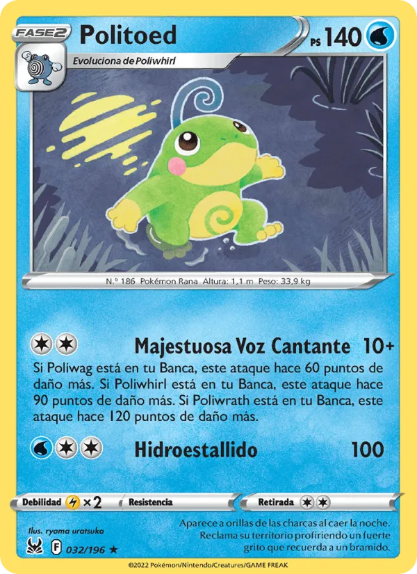 Politoed · Origen Perdido 032/196