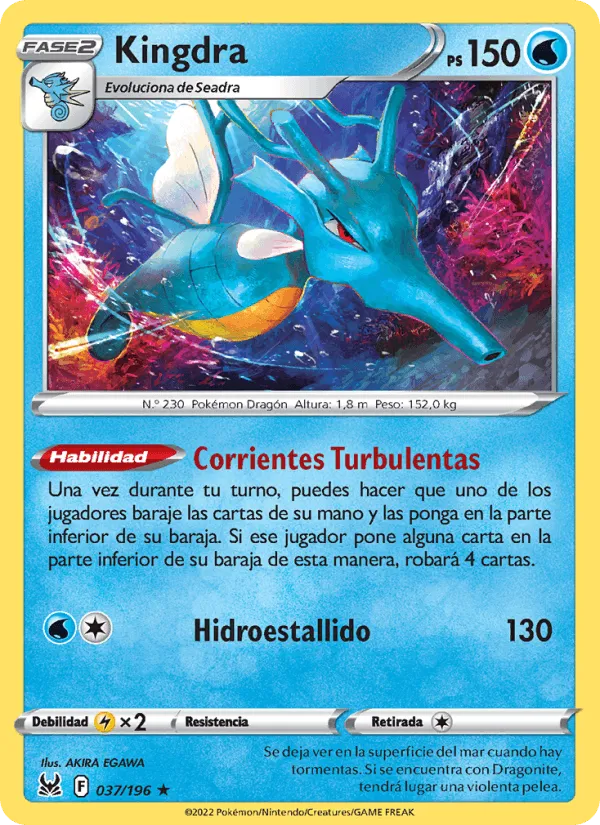 Kingdra · Origen Perdido 037/196
