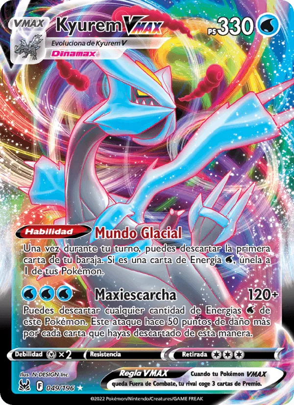 Kyurem VMAX · Origen Perdido 049/196