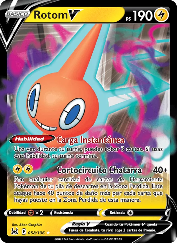 Rotom V · Origen Perdido 058/196