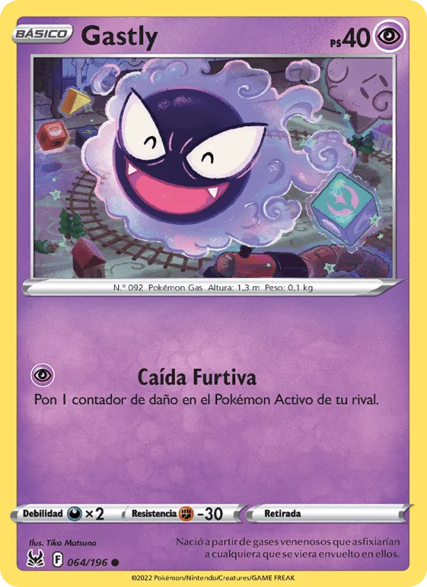 Gastly · Origen Perdido 064/196