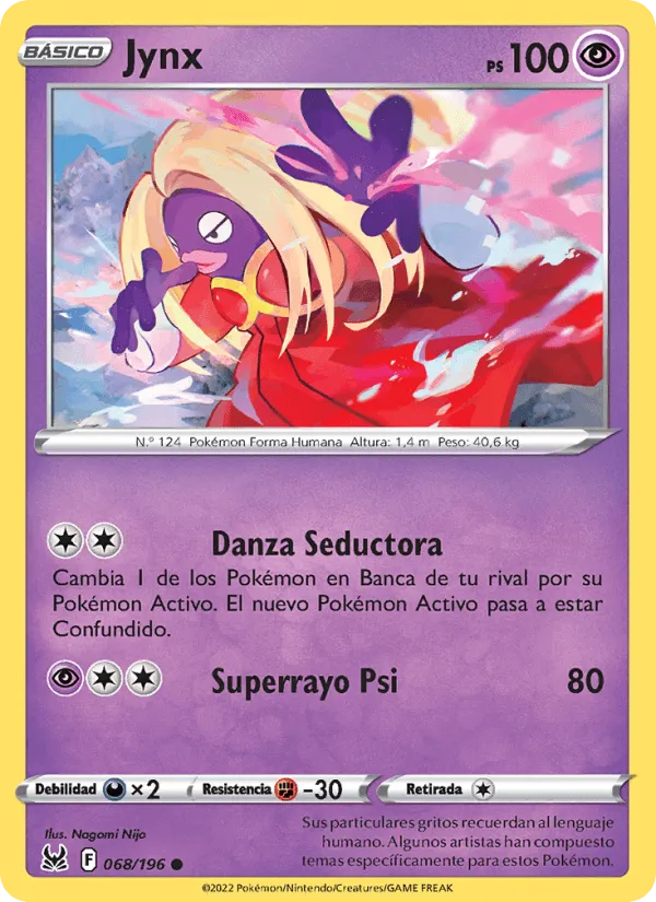 Jynx · Origen Perdido 068/196