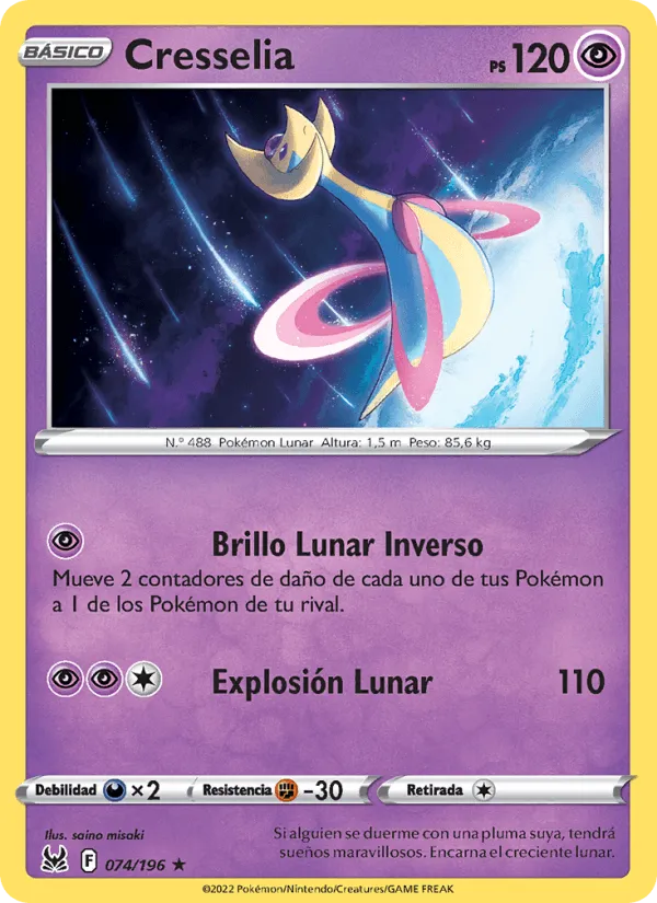 Cresselia · Origen Perdido 074/196