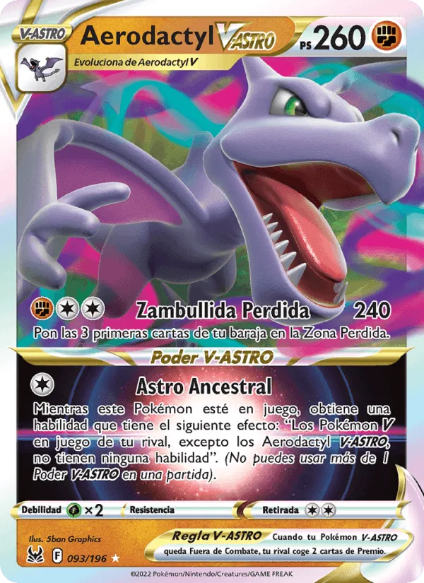 Aerodactyl V-ASTRO · Origen Perdido 093/196