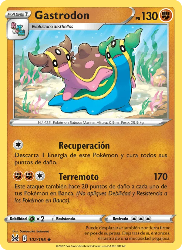 Gastrodon · Origen Perdido 102/196