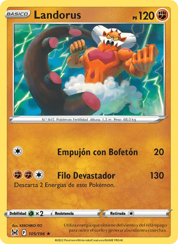 Landorus · Origen Perdido 105/196