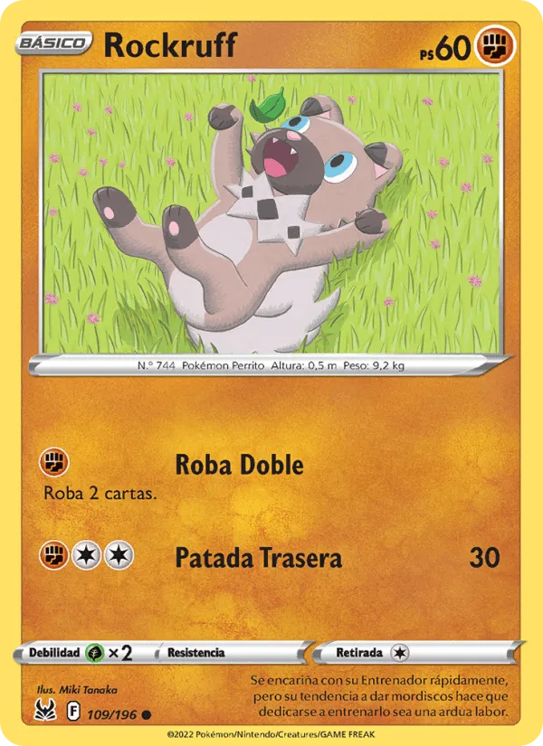 Rockruff · Origen Perdido 109/196
