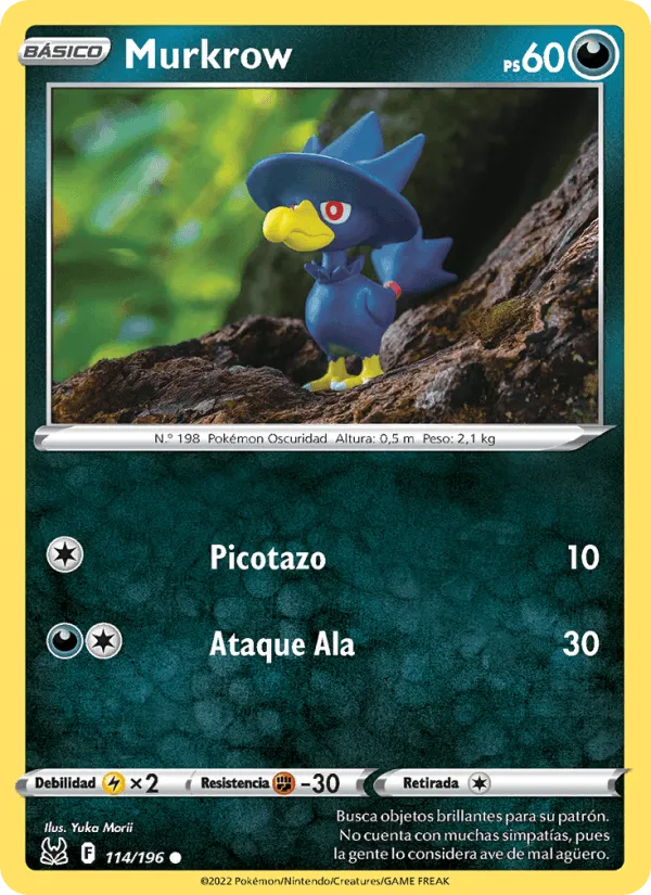 Murkrow · Origen Perdido 114/196