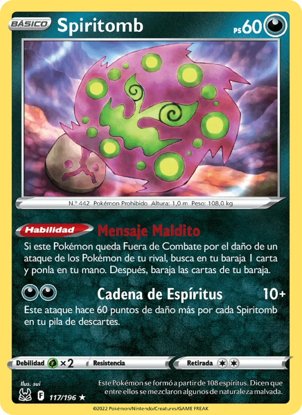 Spiritomb · Origen Perdido 117/196