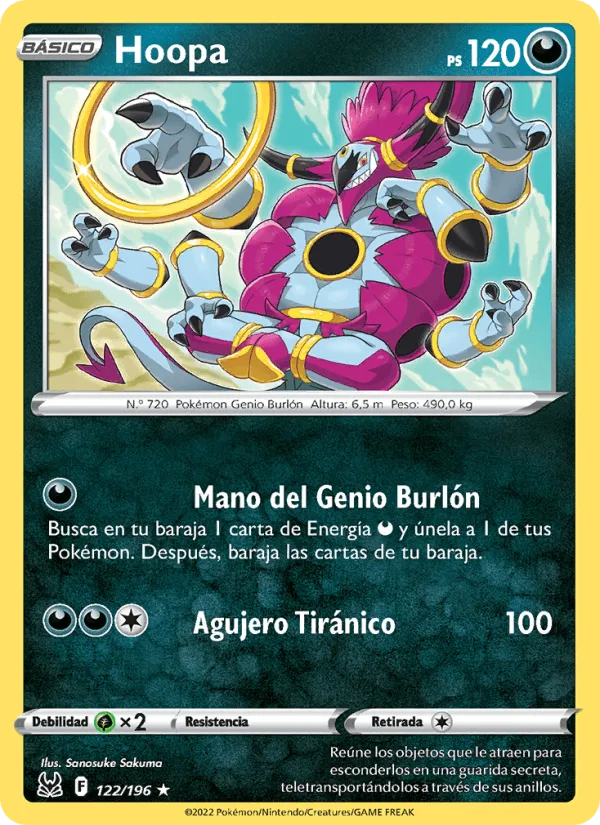 Hoopa · Origen Perdido 122/196
