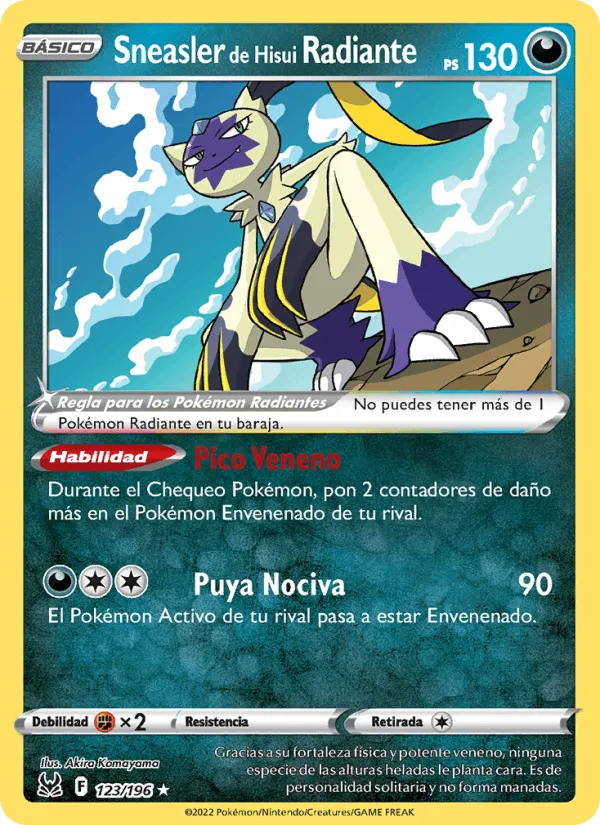 Sneasler de Hisui Radiante · Origen Perdido 123/196