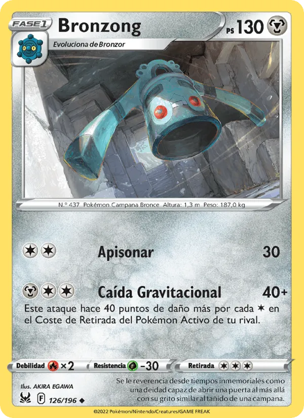 Bronzong · Origen Perdido 126/196