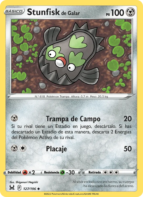 Stunfisk de Galar · Origen Perdido 127/196