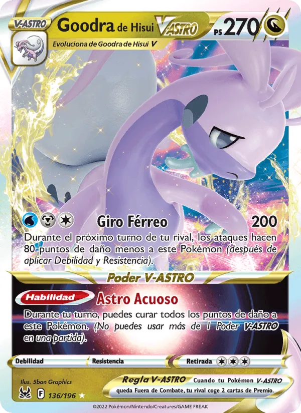 Goodra de Hisui V-ASTRO · Origen Perdido 136/196