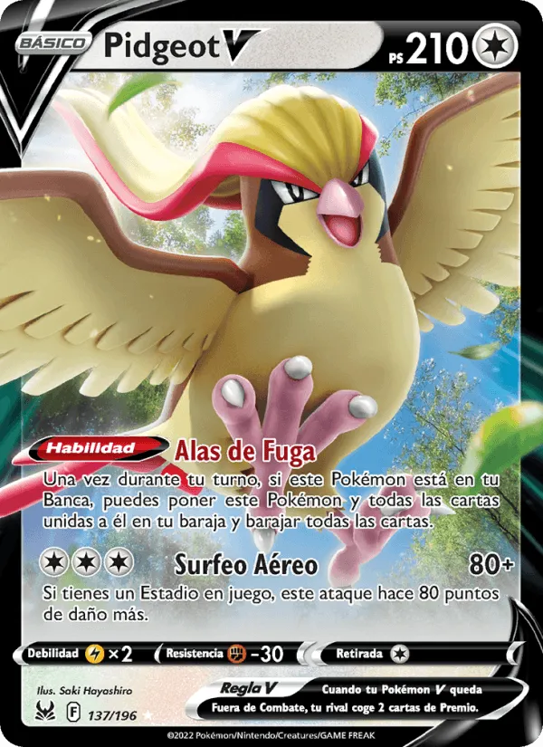 Pidgeot V · Origen Perdido 137/196