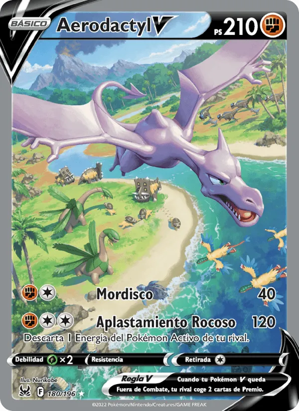 Aerodactyl V · Origen Perdido 180/196
