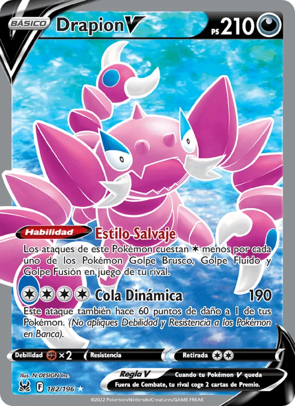 Drapion V · Origen Perdido 182/196