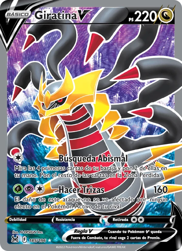 Giratina V · Origen Perdido 185/196
