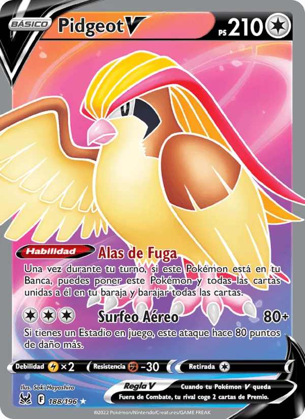 Pidgeot V · Origen Perdido 188/196