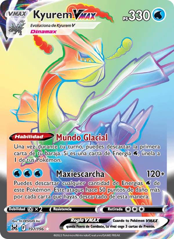 Kyurem VMAX · Origen Perdido 197/196
