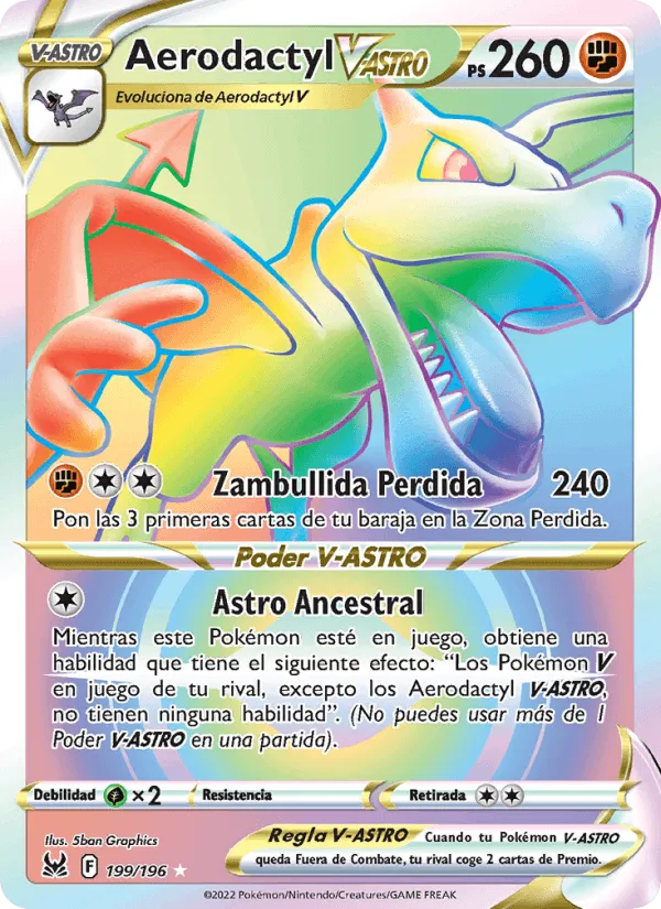 Aerodactyl V-ASTRO · Origen Perdido 199/196