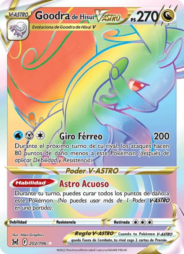 Goodra de Hisui V-ASTRO · Origen Perdido 202/196