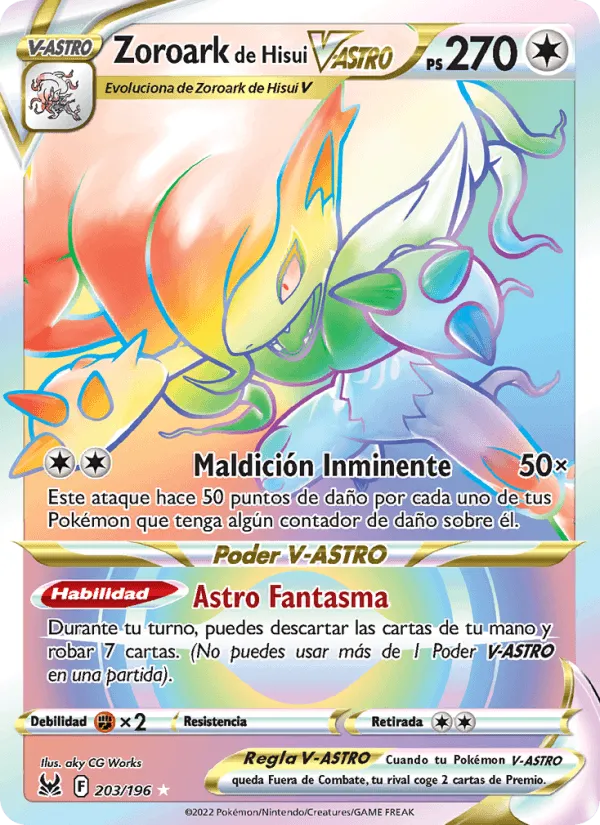 Zoroark de Hisui V-ASTRO · Origen Perdido 203/196